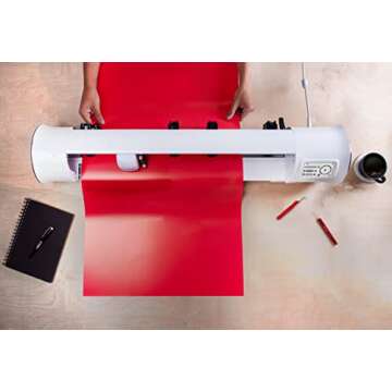 Siser Romeo High-Definition Cutter - 24" Professional Cutting Machine for Vinyl, Paper, and More – WiFi Compatible with Windows & Mac - Includes Leonardo Design Studio Software, Roll Holder Accessory
