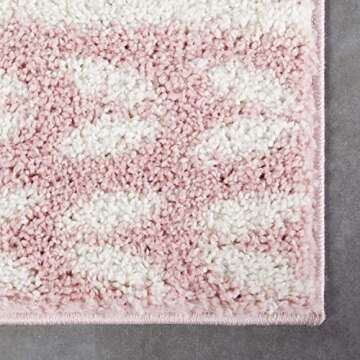 Well Woven Blush Pink Soft Shag Area Rug 5x7