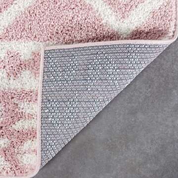 Well Woven Blush Pink Soft Shag Area Rug 5x7
