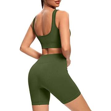 Stylish Women's Workout Sets Seamless Gym Yoga Outfit