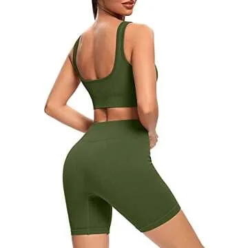 Stylish Women's Workout Sets Seamless Gym Yoga Outfit