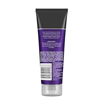 John Frieda Frizz Ease Secret Weapon Touch-Up Crème - Anti-Frizz Styling Cream for Smooth, Frizz-Prone Hair, 4 Oz
