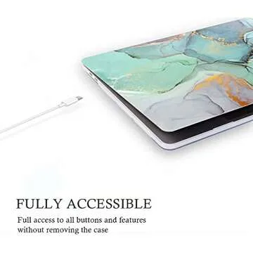 Stylish MacBook Pro 15 Inch Case with Keyboard Cover