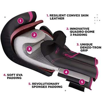 RDX Maya Hide Leather Women's Boxing Gloves - Pro Training & Sparring Gear