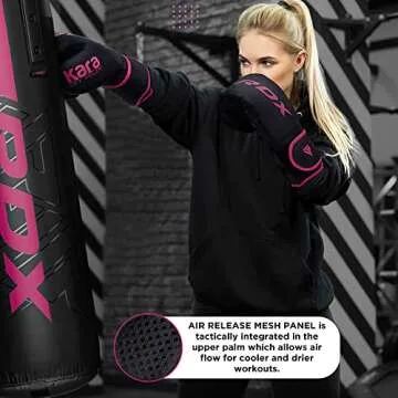 RDX Women's Pro Training Boxing Gloves - Maya Hide Leather