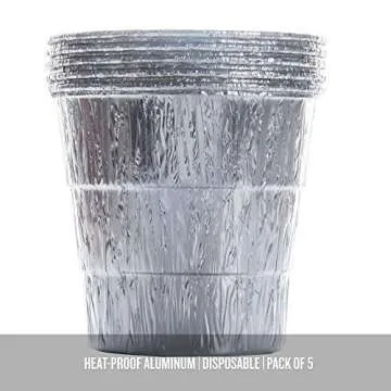 Traeger Grills BAC407 Grease Bucket Liner Grill Accessory, 5 Count (Pack of 1)