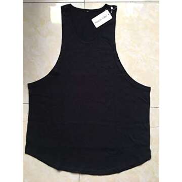 Muscle Killer 3-Pack Men's Muscle Gym Workout Stringer Tank Tops Bodybuilding Fitness T-Shirts (Large, Black+Gray+White)