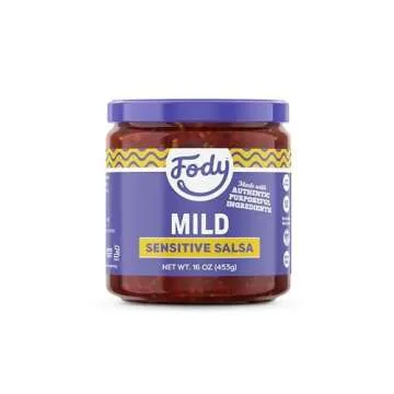 Fody Foods Vegan Mild Salsa, Chunky Tomato Jalapeno - Gut & IBS Friendly Pack of 3