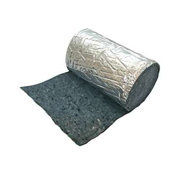 Frost King CF55 Foil Backed "No Itch" Natural Cotton Duct Wrap, 12-Inch x 1-Inch x 15-Feet