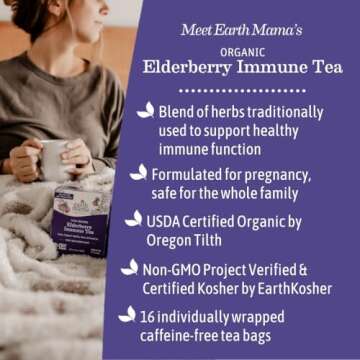 Earth Mama's Organic Elderberry Immune Tea 16-Count