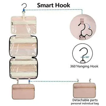 Large Hanging Travel Toiletry Bag for Organized Travel