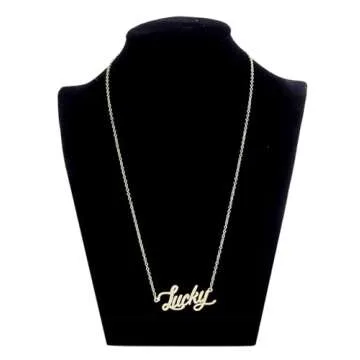 Personalized 18k Gold Plated Name Pendant Necklace