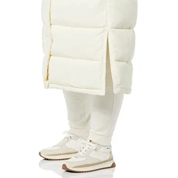 Sustainable Women's Hooded Long-Length Puffer Coat