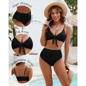 Honlyps Stylish High Waisted Bikini Sets for Women