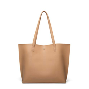 Dreubea Stylish Faux Leather Tote Bag for Women