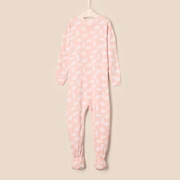 Amazon Essentials x Sofia Grainge Unisex Babies' Snug-Fit Cotton Footed Pajamas, Pack of 2, Pink/Polar Bear, 3-6 Months