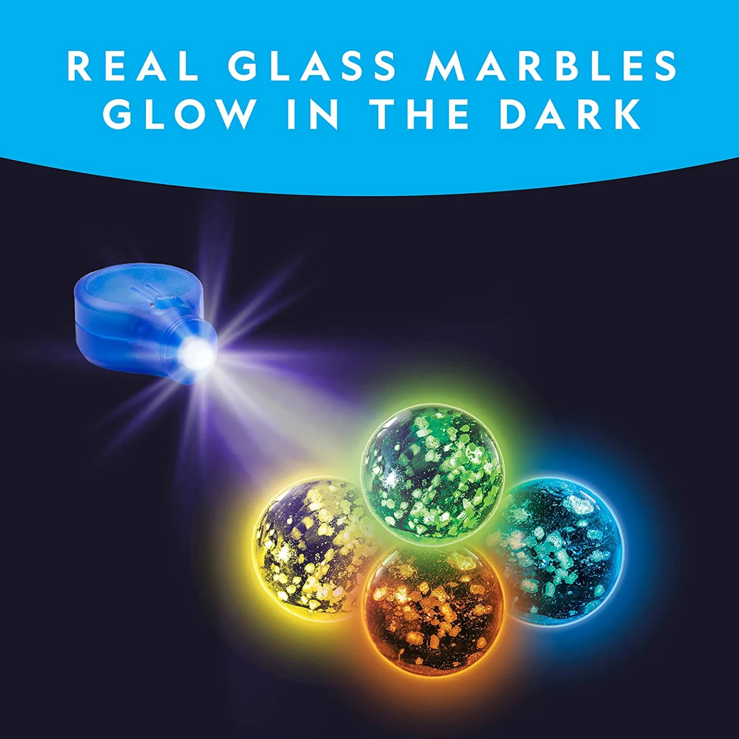 Glowing Marble Run STEM Toy – 80 Pieces with Glow Marbles