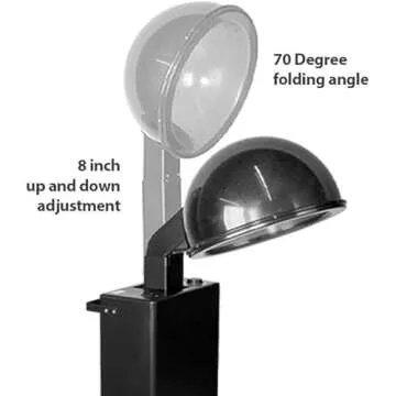 Powerful Hooded Hair Dryer with Custom Settings