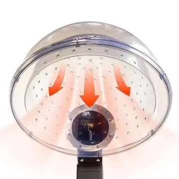 Powerful Hooded Hair Dryer with Custom Settings