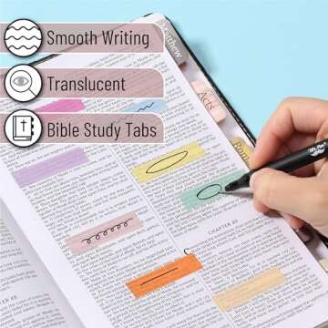 Mr. Pen Sticky Tabs 3200 pcs Colorful Page Markers for Books