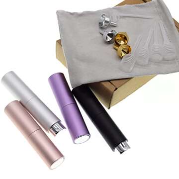 ShaqMars 8ml Portable Perfume Atomizer,Spray Atomizer Perfume Bottle,Small Perfume Dispenser Empty f...