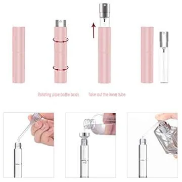 Portable Perfume Atomizer Set - Travel Friendly 4 pcs