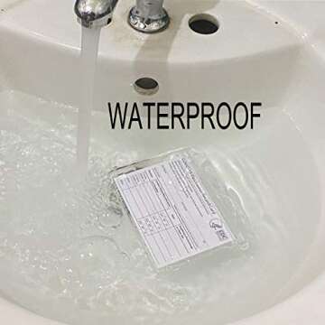 Vaccine Card Holder,CDC Vaccination Card Protector 4 X 3 Inches Immunization Record Vaccine Card Holder Waterproof Clear Vinyl Plastic Sleeve with Type Resealable Zip (3 Pack)