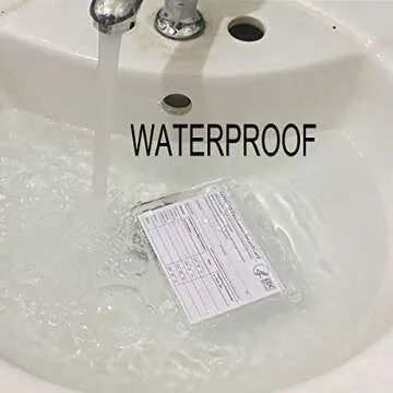Vaccine Card Holder,CDC Vaccination Card Protector 4 X 3 Inches Immunization Record Vaccine Card Holder Waterproof Clear Vinyl Plastic Sleeve with Type Resealable Zip (3 Pack)