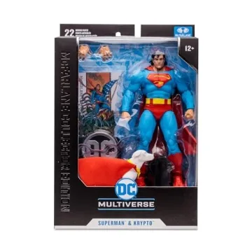 McFarlane 7in Superman & Krypto Action Figure Set