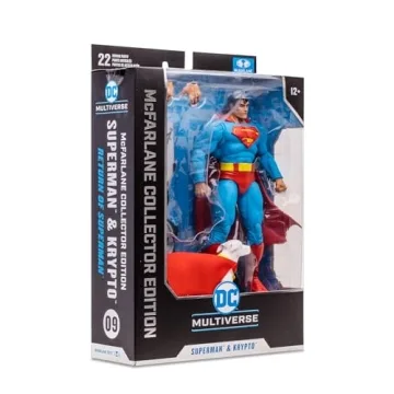 McFarlane 7in Superman & Krypto Action Figure Set