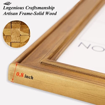 Elegant Wall-Mounted Dry Erase Calendar with Frame