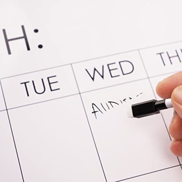 Elegant Wall-Mounted Dry Erase Calendar with Frame