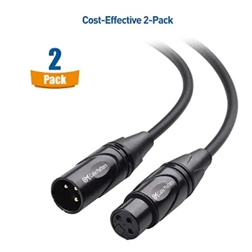 Cable Matters Premium XLR Microphone Cables - 2-Pack