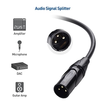 Cable Matters Premium XLR Microphone Cables - 2-Pack