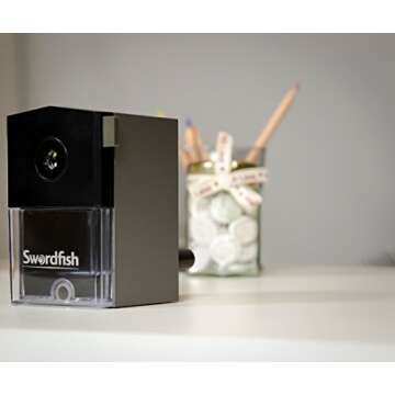 Swordfish Ikon Manual Pencil Sharpener - Perfect for Artists & Students