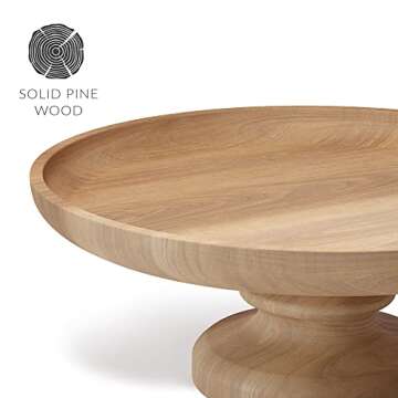 Modern Market Wooden Pedestal Tray for Home Decor