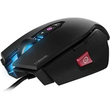 CORSAIR M65 Pro RGB - FPS Gaming Mouse - 12,000 DPI Optical Sensor - Adjustable DPI Sniper Button - Tunable Weights - Black (CH-9300011-NA)