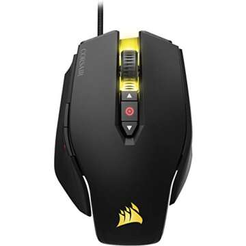 CORSAIR M65 Pro RGB - FPS Gaming Mouse - 12,000 DPI Optical Sensor - Adjustable DPI Sniper Button - Tunable Weights - Black (CH-9300011-NA)