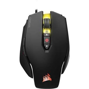 CORSAIR M65 Pro RGB - FPS Gaming Mouse - 12,000 DPI Optical Sensor - Adjustable DPI Sniper Button - Tunable Weights - Black (CH-9300011-NA)