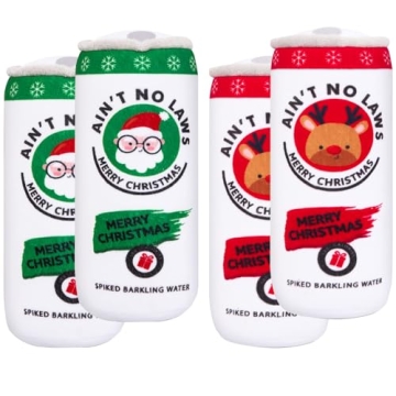 Aimacro Christmas Dog Toys [4 Pack] – Plush Squeaky Fun for All Dogs!