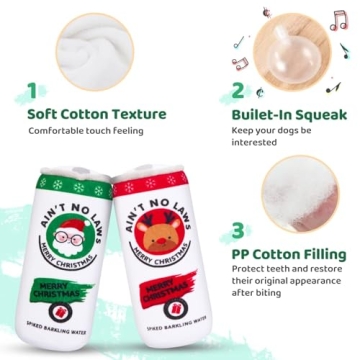 Aimacro Christmas Dog Toys for Fun & Training | 4 Pack