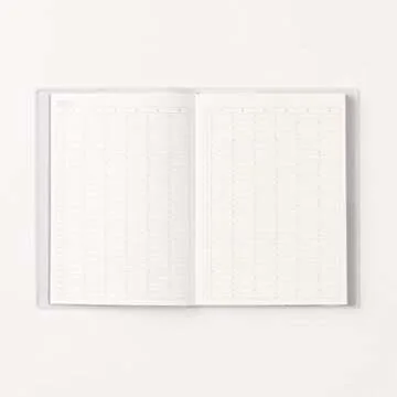 MUJI 2020 Fine Paper Schedule Note A6 Size (4.1 x 5.8 in) Monthly/Weekly Notebook White Gray Beginning from December 2019