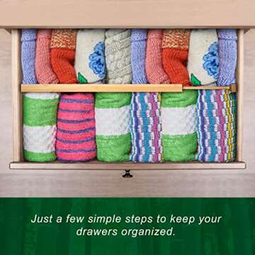 Adjustable Bamboo Drawer Dividers - Organize Your Space