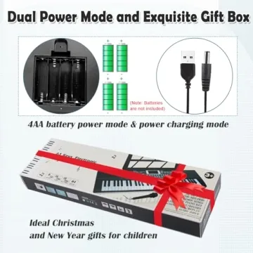 Pugdodo Kids Piano - 61 Key Fun Learning Instrument