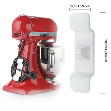 RORBAM Cord Organizer for Kitchen Appliances,Cord Holder Cable Organizer for Household Appliances,Cable Keeper for Kitchen Stand Mixers, Coffee Maker, Pressure Cooker & Air Fryer (2 Pack, White)