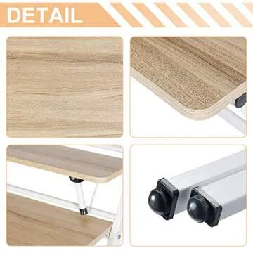 Compact 2-Tier Desk for Small Spaces - Foldable & Stylish