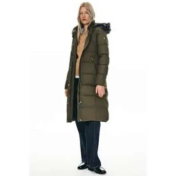 Orolay Women's Long Hooded Down Jacket for Winter