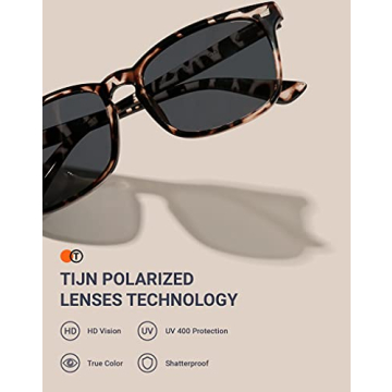 TIJN Polarized Sunglasses for UV Protection and Style