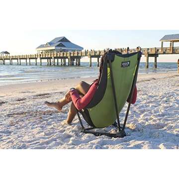 ENO Lounger DL Chair - Portable Outdoor Hiking, Backpacking, Beach, Camping, and Festival Chair - Ol...