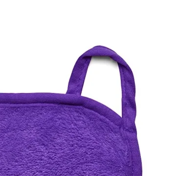 Miracle FACE ERASE Makeup Remover Cloth 2-Pack – Reusable Microfiber Face Cloths with 6 Hair Ties – Use With Water – Washable, Sensitive Skin Friendly Makeup Eraser (2 Count, Purple)